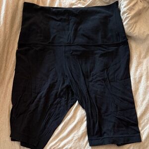 Lululemon Black High-Rise Bike Shorts